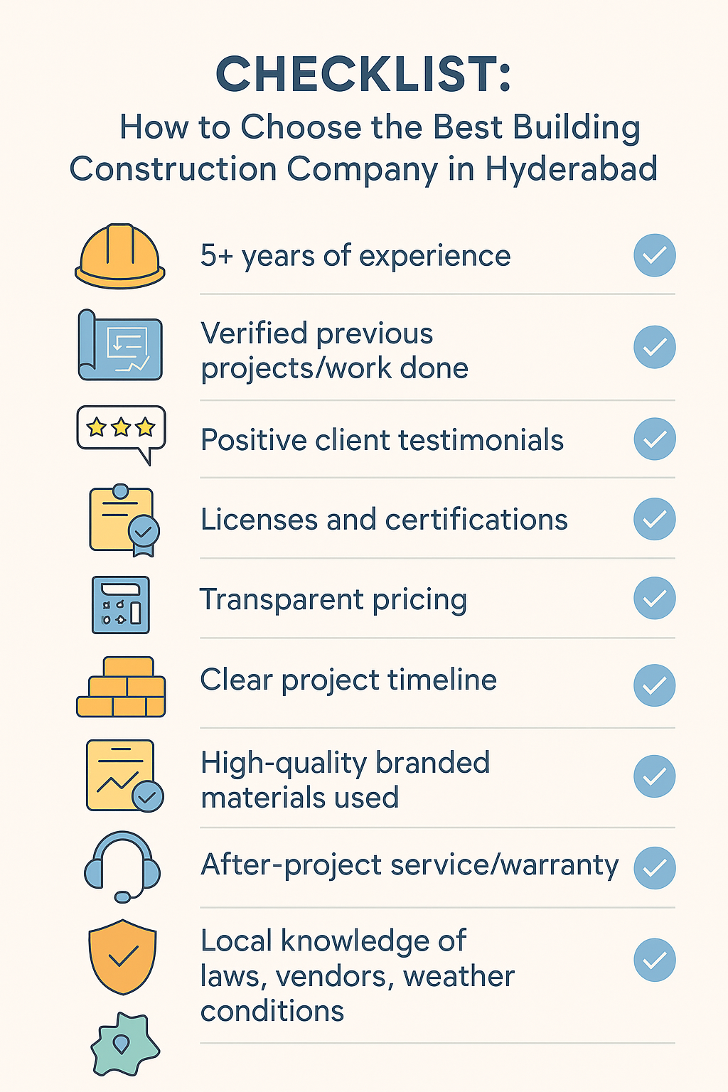 BEST CONSTRUCTION COMPANY IN HYDERABAD -2025
